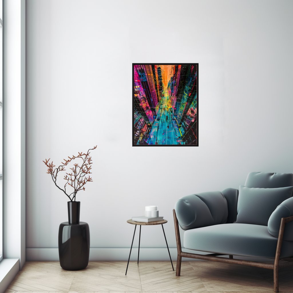 Neonová Cyberpunková Metropole