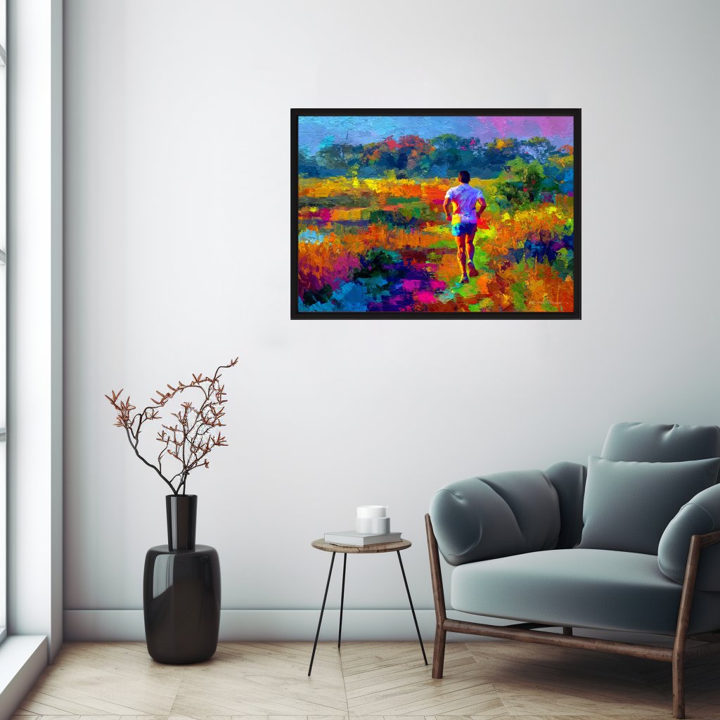 Běh v letní krajině