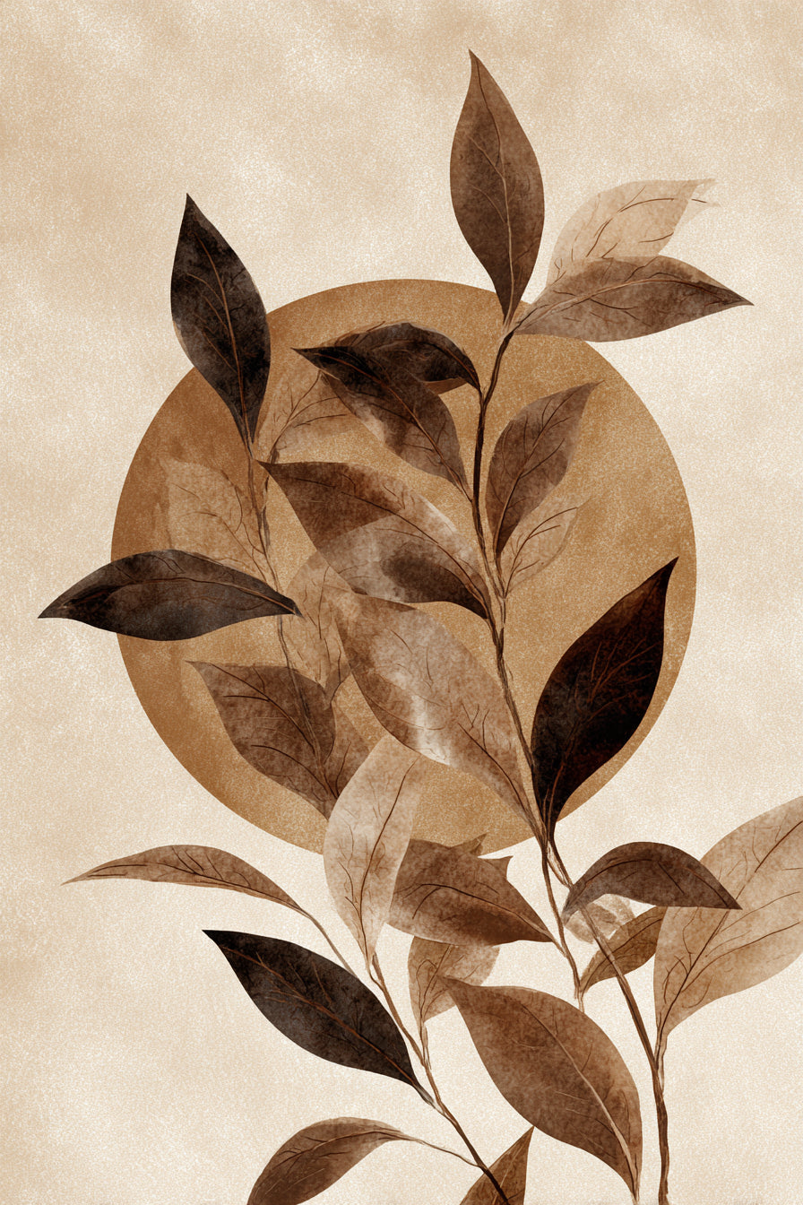 Kruhový vzor listů