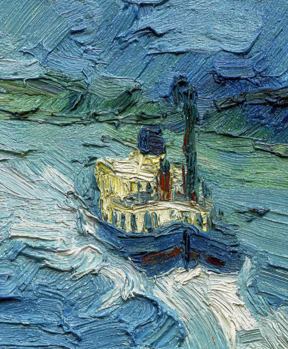 Parník na modrých vlnách