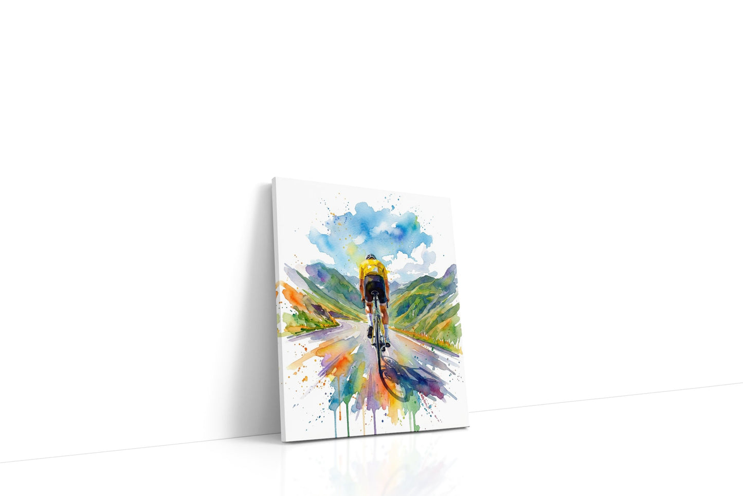 Cyklista na horské silnici