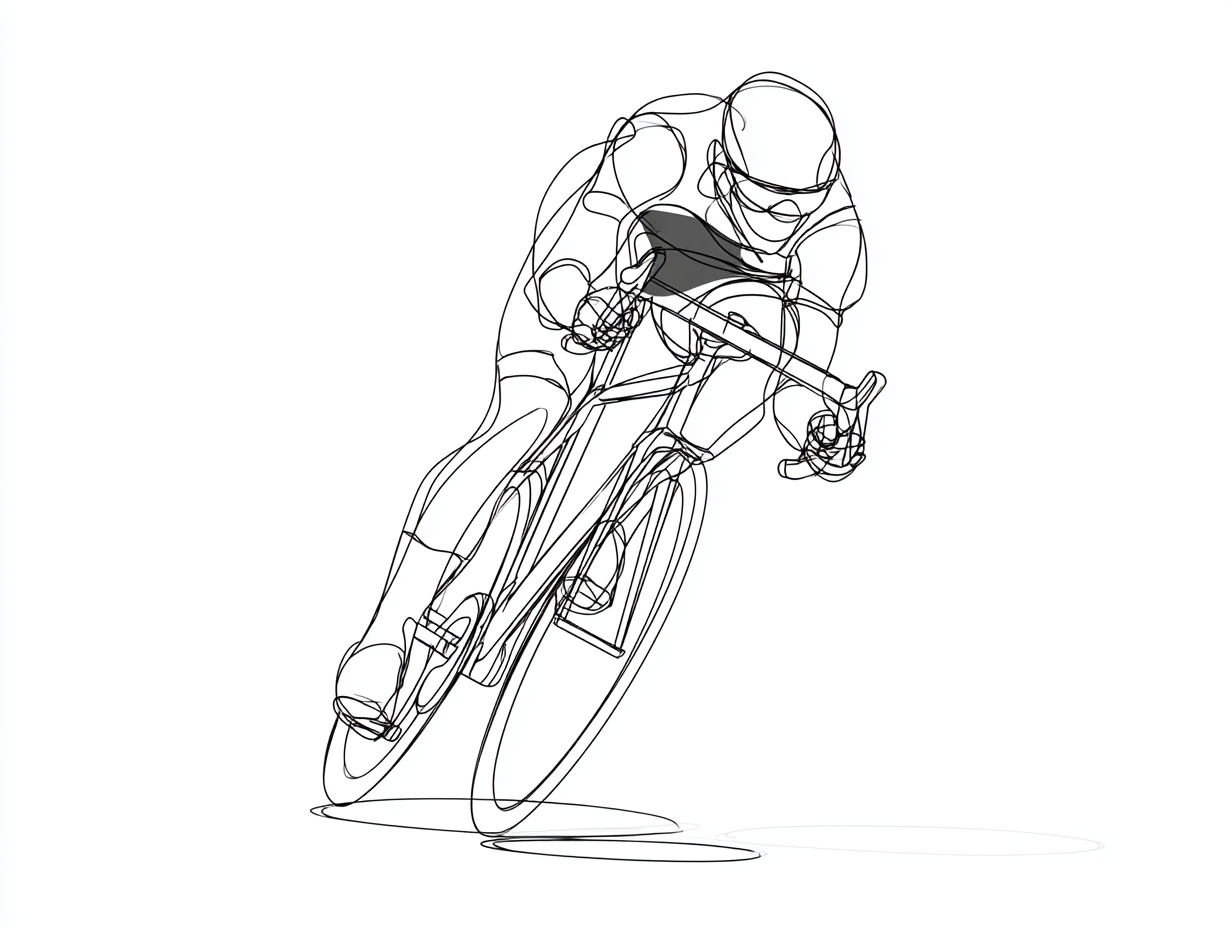 Rychlost na kole - Linie v pohybu