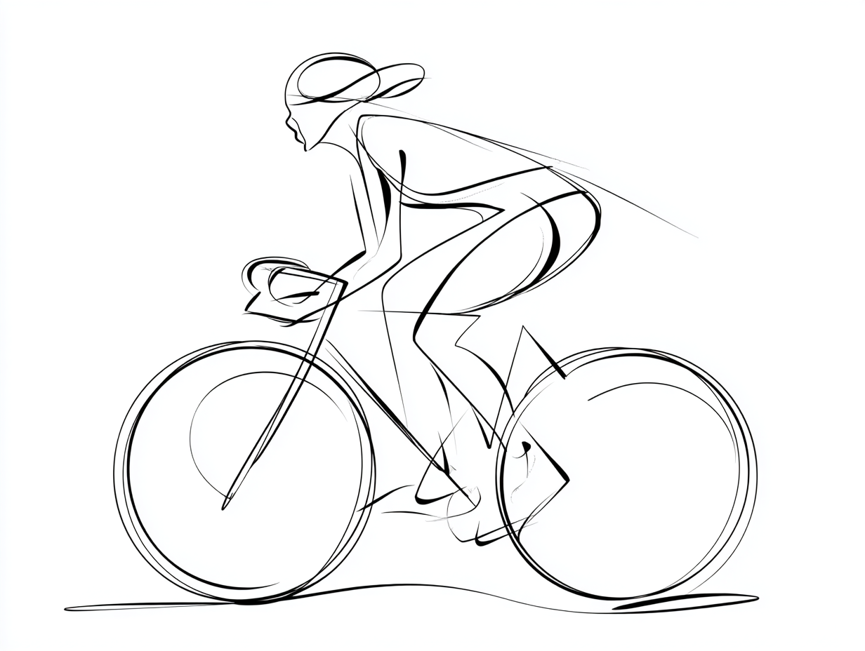 Cyklista v pohybu