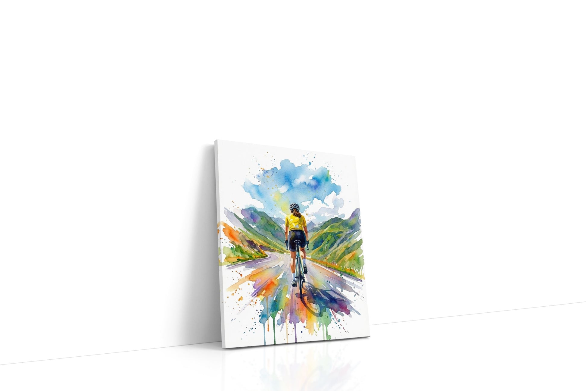 Cyklista na horské silnici