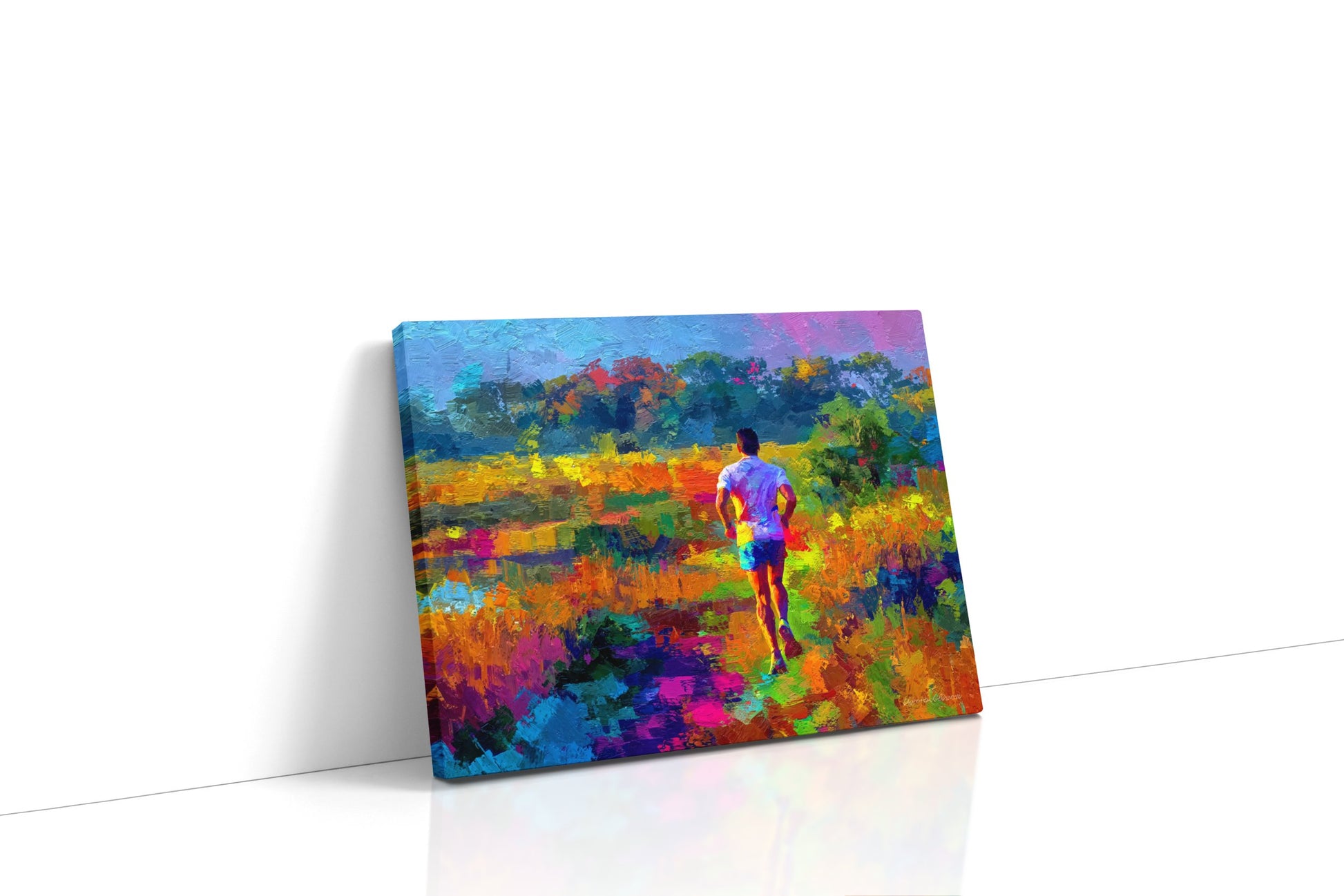 Běh v letní krajině