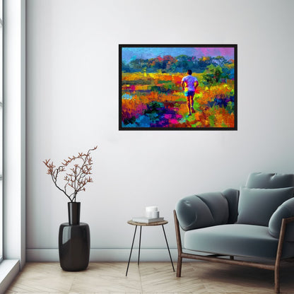 Běh v letní krajině